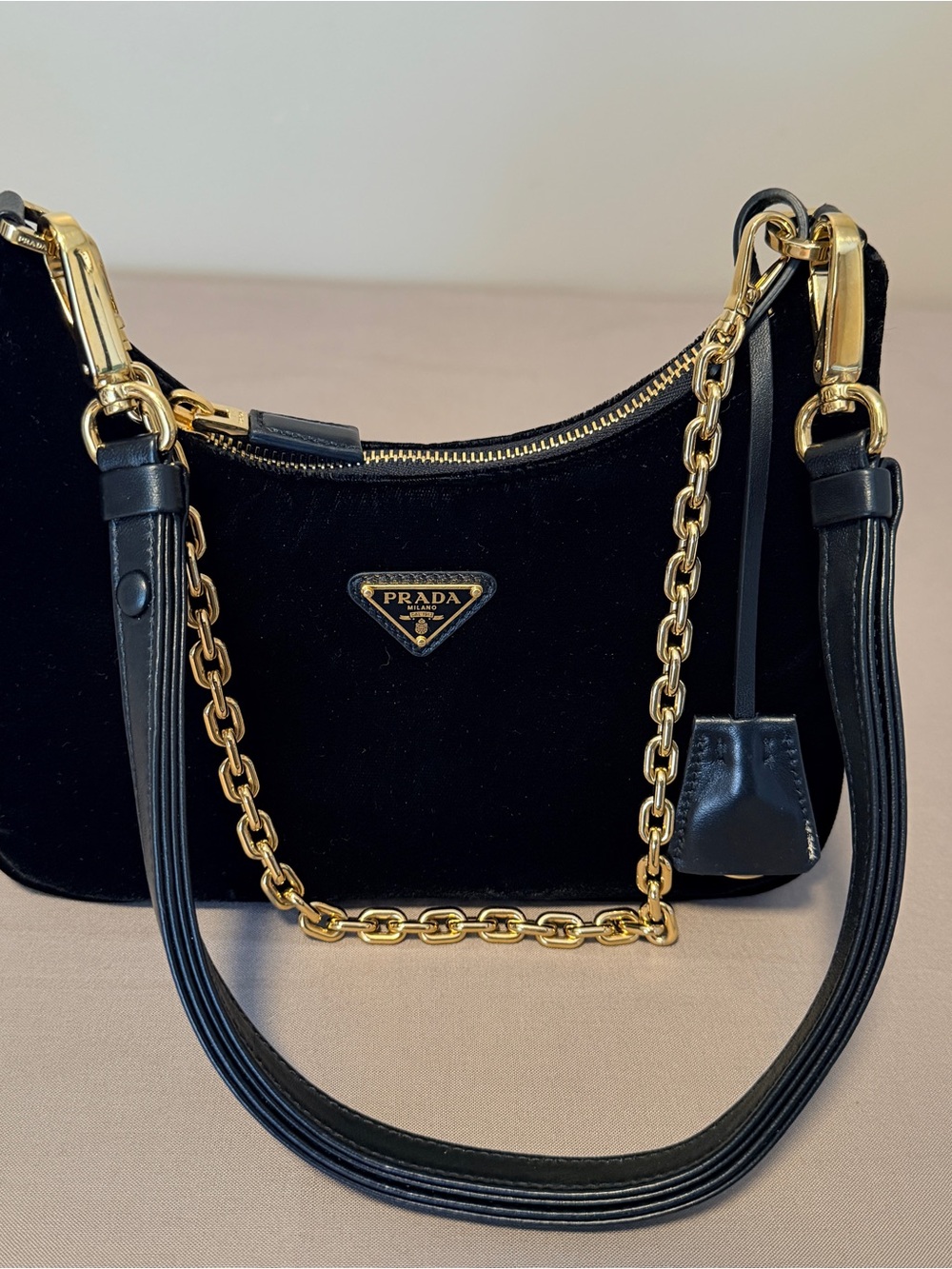 Prada Re-Edition Mini Velvet Bag